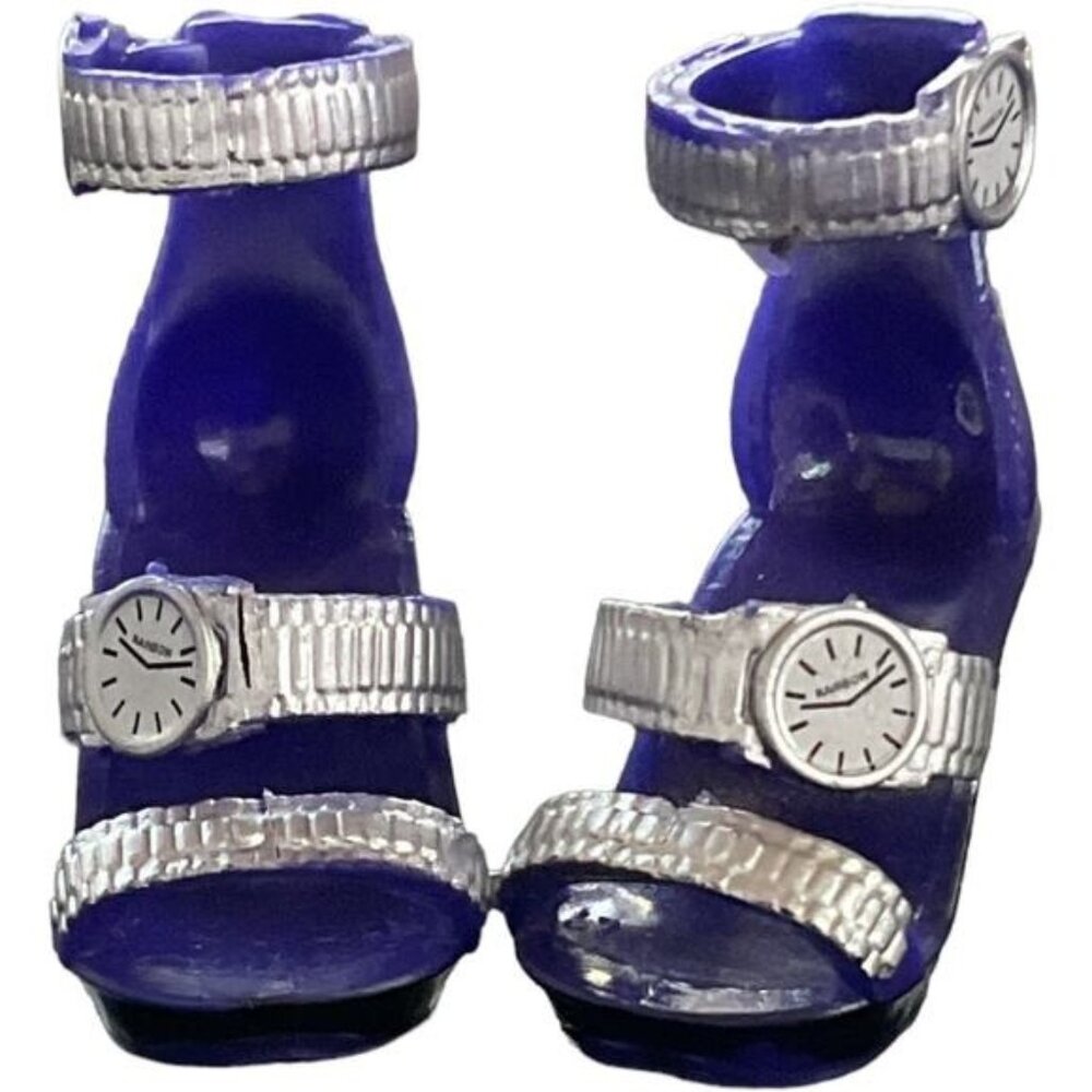 Rainbow High Krystal Bailey Series 2 Purple Clock Watch High Heel Shoes For Doll